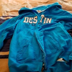 Blue destin florida hoodie sweatshirt size medium